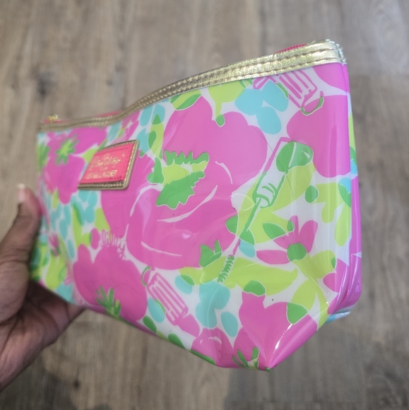 COPY - Lilly Pulitzer Floral Cosmetic Bag - Picture 2 of 4
